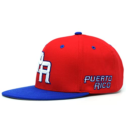 Gorra Snapback Puerto Rico Cotton Roja Talla M-L miniatura 2