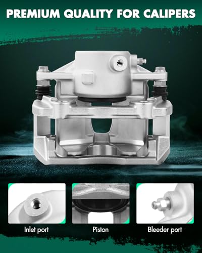 Image of SCITOO 19B3724 Front Left Disc Brake Caliper w /Bracket Fit For Mercedes-Benz For C250 2012-2015,For Mercedes-Benz For C300 2008 2010-2011,For Mercedes-Benz For SLK250 2012-2015, Single Piston