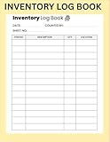 Inventory Log Book: 8.5" x 11" Inches 120+ Pages Stock Tracking Record for Small Business, Warehouse & Store Management