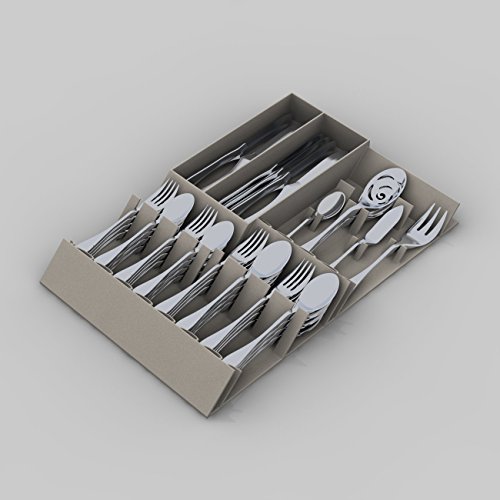Knork Flatware Storage Tray, Silver