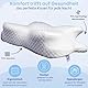 Amela Orthopädisches Kissen, Memory Foam Kissen, Antischnarchkissen, Kopfkissen Nackenschmerzen aus Memory Foam | Nackenstützkissen Ergonomisches Kopf-Kissen Seitenschläferkissen Weiß
