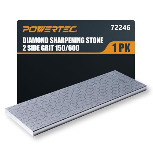 POWERTEC 150/600 Dual Grit Diamond Sharpening Stone