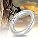 12 x 50mm Stainless Steel 304 Round Ring Welded Steel O-Ring O Round Ring Polished Circle Metal Round Rings Smoothing Welded O-Ring for Strapping Binding Camping Dog Leashes, Luggage Accessories