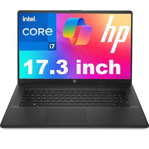 Image of Customized HP 2026 17.3 inch HD+ High End Business Laptop, Powerful 10-Core Intel Core i7-1255U (Beats Ryzen 9 5900U), Iris Xe Graphics, 16GB DDR4 RAM, 1TB PCIE SSD, HDMI, SD-Card Reader, Windows 11