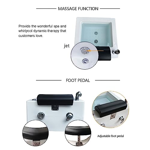 Spa para Pies Acrílico con Temperatura Ajustable 22.8 in miniatura 4