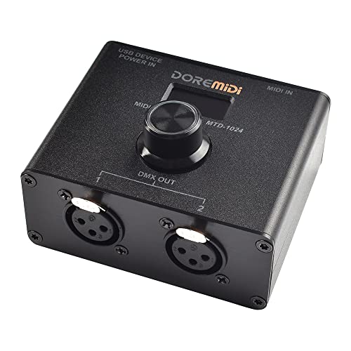 DOREMiDi O controlador MIDI para DMX (MTD-1024) pode converter mensagens MIDI em mensagens DMX