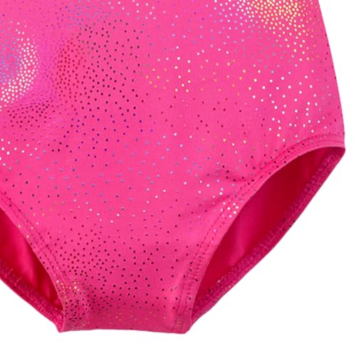 HOZIY Leotards for Girls Ballet Gymnastics Sleeveless Long Sleeve Colorful Sparkles Aqua Blue Pink Purple Solid