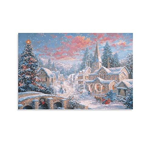 Thomas Kinkade g[}XELPCh jbL[E{G[ wu I A[XG |X^[  LoXEH[A[g  |X^[ ŉ Ǐ ǂ̊G Ǌ| z[A[g[N08x12inch(20x30cm)