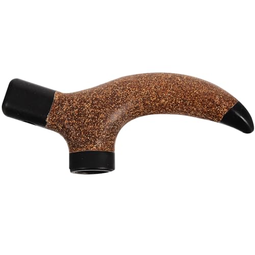 Hemoton Trekking Rod Handle Walking Stick Handle Pole Grip Walking Stick Cork Grip for Replacement Trekking Pole Parts Tools Skiing Tool Cane Handle Wood Trekking Poles Elder Ski Equipment