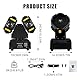 BOSYTRO 120W Disco licht, Doppelkopf Discolicht Partylicht, LED Bühnenlicht 8PCS 10W RGBW Beam 8PCS 5W Stroboskoplicht, DMX512 Dj licht für DJ Bar Party Partei Club Weihnachten Beleuchtung