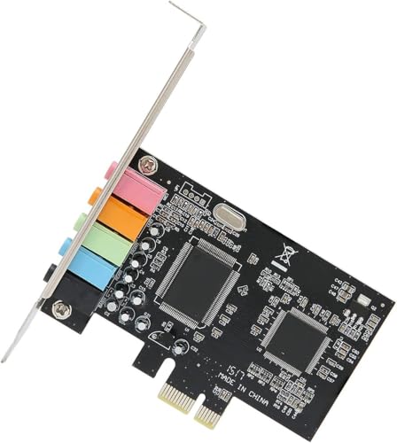 Etzin PCI-E 1X PCIe Sound Card, 5.1 Internal Sound Card for PC Windows 10 with Low Profile Bracket, 3D Stereo PCI-e Audio Card, CMI8738 Chip... - Image 2