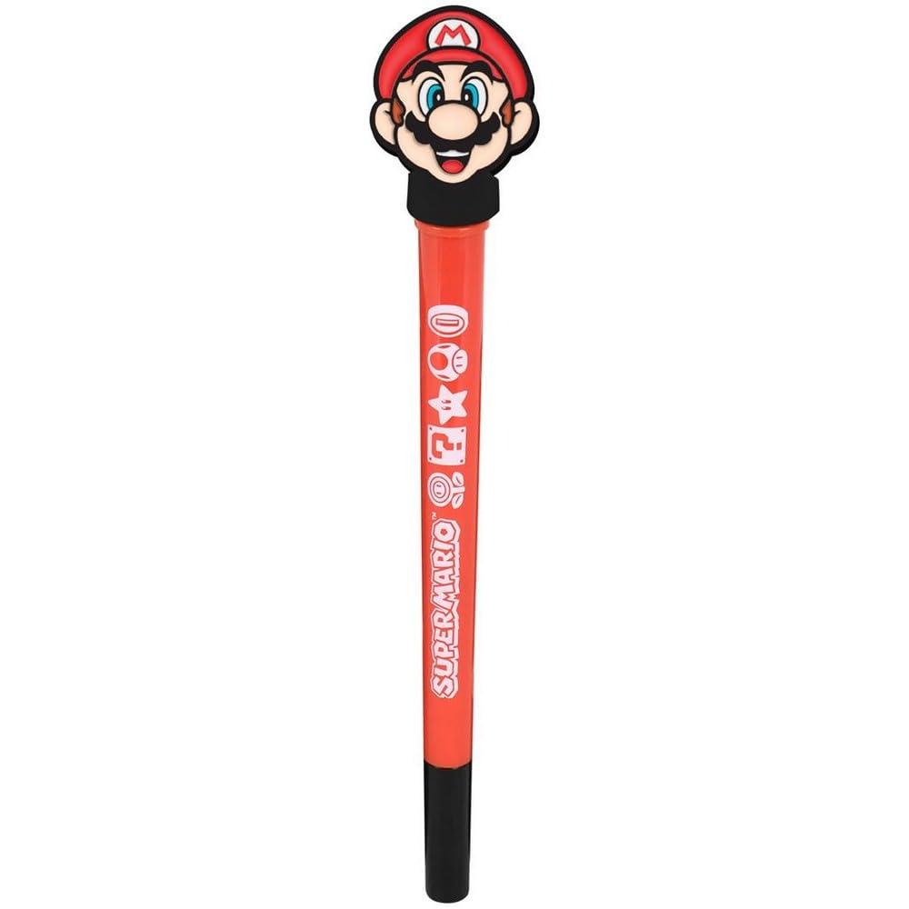 Pyramid Super Mario 2D Spinning Topper Pen, Red