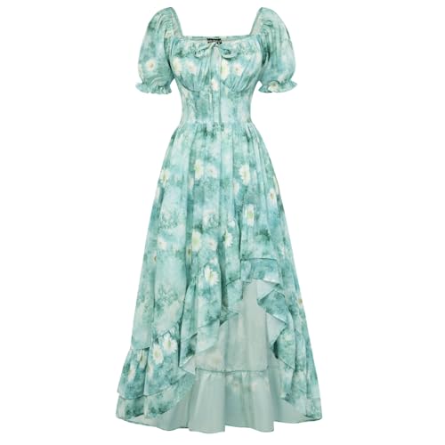 Image of Scarlet Darkness Corset Dresses for Women Summer 2026 Floral Wedding Guest Chiffon Sundress