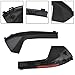 2PCs Car Front Side Windshield Cowl Grille Outer Cover Extension Trim For Nissan Tiida 05-10 Accessories