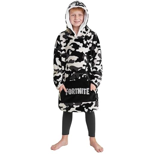 Fortnite Oversized Hoodie, Sudadera Manta con Capucha para Niños y Adolescentes +14 Poncho Manta Extra Largo Regalos para Gamers (Camuflaje Negro Niños) | Ya disponible en tu tienda friki favorita! En mundofriki.es! Fortnite Oversized Hoodie, Sudadera Manta con Capucha para Niños y Adolescentes +14 Poncho Manta Extra Largo Regalos para Gamers (Camuflaje Negro Niños) | Ya disponible en tu tienda friki favorita! En mundofriki.es!