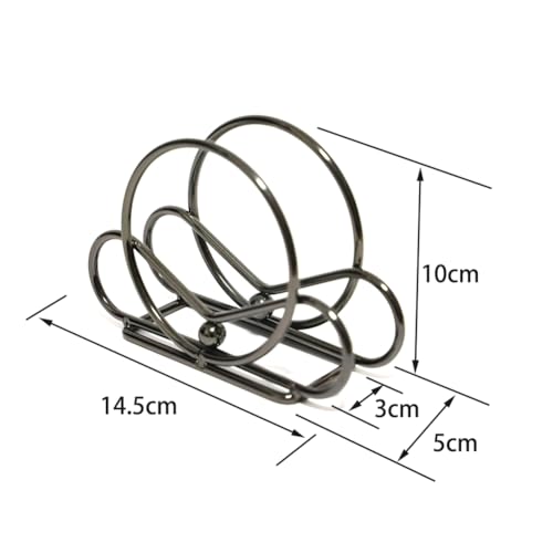 QuirkyLiving Nordic Upright Napkin Holder Upright Napkin Holder Circle Napkin Tabletop Tissue Dispenser for Kitchen Countertops Dining Table Rose Gold - Image 7