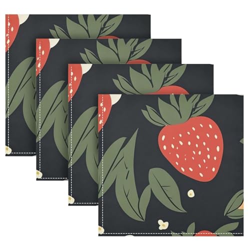 Servilletas de tela YETTASBIN set de 4 20" x 20" miniatura 1