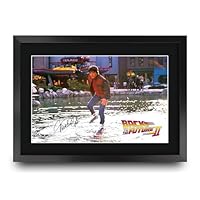 HWC Trading FR Back To The Future Gifts Printed A4 Autograph Ontworpen Michael J Fox Christopher Lloyd Poison Print Picture Beeldscherm