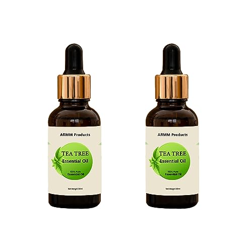 ARMM Products Tea Tree Essential Oil: Your Natural Solution for Clear Skin, Healthy Hair, and Wellness Acne -30ml(Pack of 2)