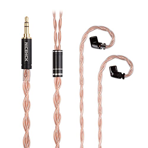Amazon | NICEHCK GCT5 イヤホンリケーブル 5N高純度単結晶銅 4芯 OCC