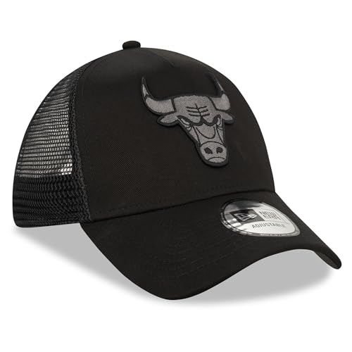 New Era Chicago Bulls NBA BOB Team Logo Negro A-Frame Gorra de Camionero Ajustable