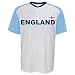 World Cup Soccer England Youth Boys Federation Jersey Short Sleeve Tee, Large (14-16), White