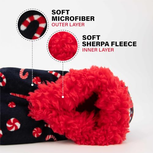Image of Lazy One Fuzzy Slipper Socks for Women, Fleece House Slippers, Indoor Socks
