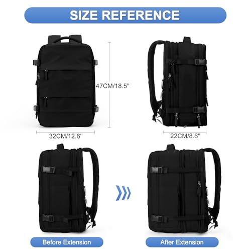coofay Expandable Travel Backpack