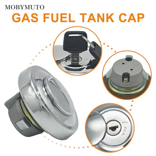 Image of Gas Fuel Tank Cap Gas Locking Cap Lid Cover with 2 Keys for Yamaha SR400 XV1600 XVS125 XVS250 XVS650 XVS950 XVS1100 XVZ1300 XV1700 V-Star Motorcycle Fuel Gas Tank Cap Key kit