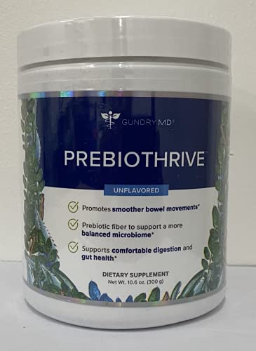 PREBIOTHRIVE Prebiotic Supplement for Digestive Support and Gut Health with Portable Travel Scoop