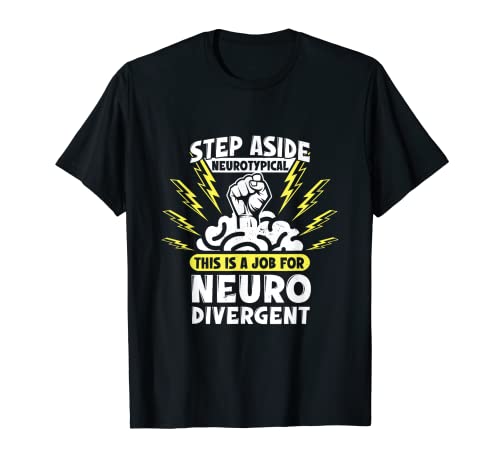 Divertente Cervello Neurodivergente Impressionante ADHD ASD Aspie Autismo Maglietta