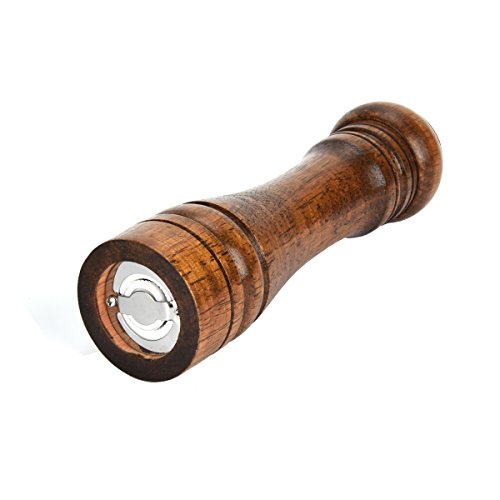 Molino de pimienta pimienta molino de madera sólido con fuerte amoladora de cerámica ajustable Cover