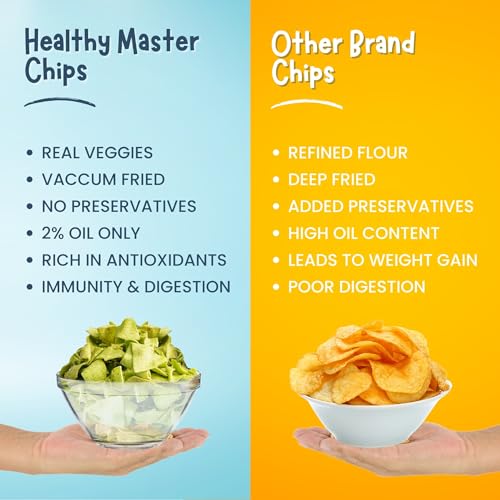 Image of Healthy Master Palak Chips Combo 900g (100g Each) Pack of 9 | Light & Crispy | High Protein Chips | Gluten-Free | No Maida, No Palm Oil | Low-Calorie | Healthy Snacks for Adults & Kids