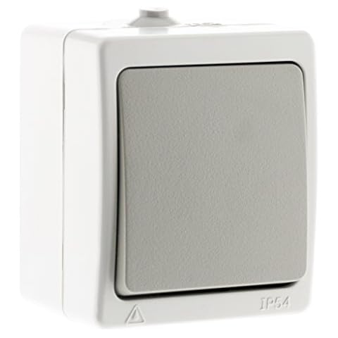 Interrupteur Va-et-vient Gris Clair - Akya Cover