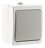 Zenitech - Einfach-Wechselschalter - Hellgrau - IP54 - Akya