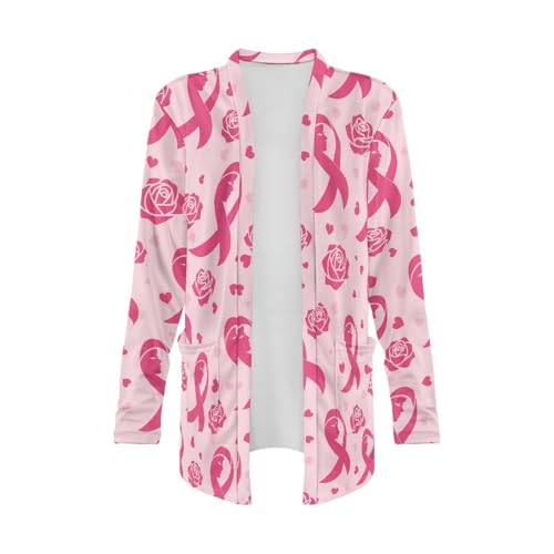 Image of Women's Lightweight Cardigans with Pockets Trendy Long Sleeve Open Front Cardigan Casual Tops Jackets Fall Oufits S-2XL