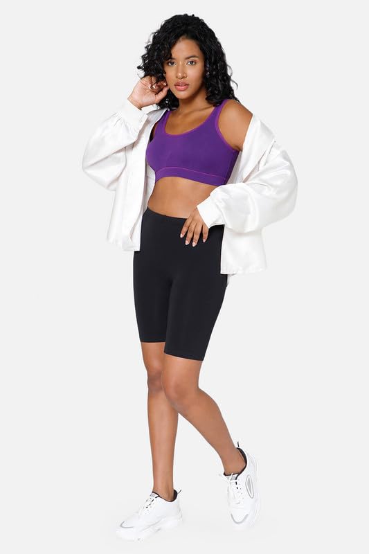 Image of Intimacy Active Sports Bra for Women Medium Coverage, Non-Wired, Non-Padded, Seamless, Stretchable Comfortable Support Activewear for Women