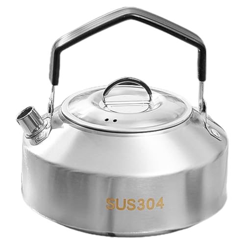 Hervidor de acero inoxidable con diseño elegante para gas y camping 8