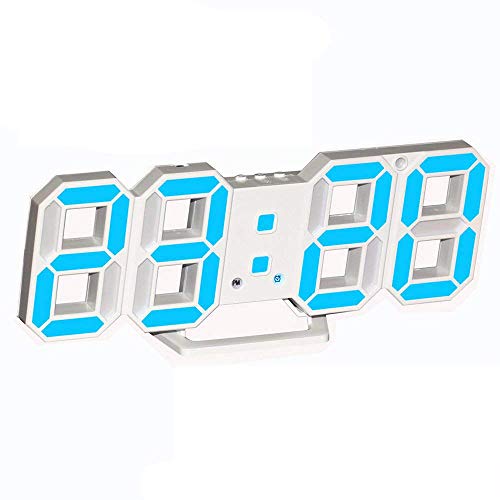 3D Digital Alarm Clock,Wall LED Number Time Clock with 3 Auto Adjust Brightness Levels,Led Electroni - //coolthings.us