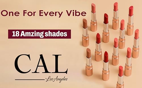 Image of CAL Losangeles Bullet Matte Lipstick, Long Lasting & Smudge Proof Lip Color for Womens Everyday Use with Nourishing & Hydrating Formula, Lipsticks for Girls /Women(Rich Orchid)
