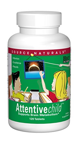 Source Naturals Attentive Child - Healthy Cognitive Nutrients For Active Children - Improved