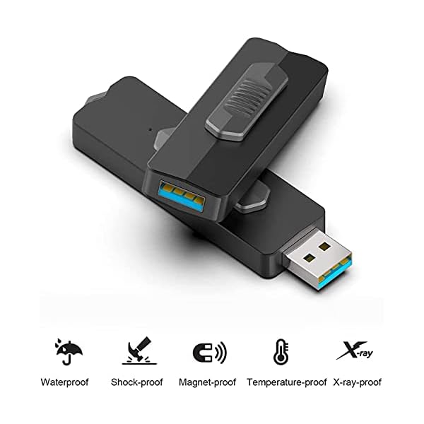 KEXIN USB-Stick 128GB USB 3.1 Gen 1 Solid State USB-Flash-Laufwerk bis zu 300 MB/s, 150 MB/s schreiben Speicherstick USB… – Bild 6