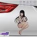 Hinata Sexy Anime Girl Sticker Car Decor Hinata Hyuga Waifu Anime Car Sticker JDM Drift Decal Vinyl Reflective Waterproof Scratch Resistant Anime Girl Car Accessories Waifu Decal Japanese