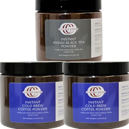 Civilized Coffee Bundle 2 Instant Cold Brew & 1 Instant Black Tea Powder image 5