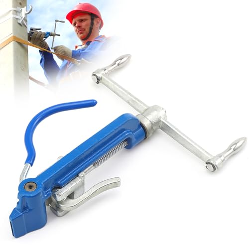Tensor de fleje, MINENICE Herramienta de tensor de acero inoxidable Herramientas de bandas Alicate de Flejado Manual Strapping Gear Bander de Paquetes de Bandas de Metal o Acero