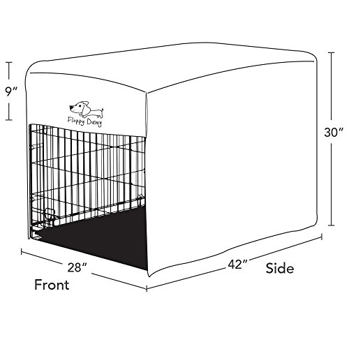 Floppy Dawg Crate Cover. Fits 42 Inch Dog Crates or Smaller. Easy to Put On, Take Off, and Adjust. Doubles as a Comfy… - Image 4