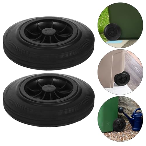 Ruedas de cubo de basura 240l para reparar botes exteriores rotos 6