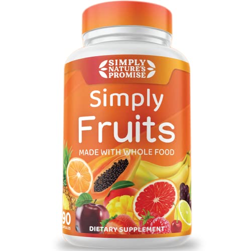 Simply Nature's Promise - 90 Fruit Capsules - Made With Whole Food Superfoods, Packed Vitamins & Minerals - Soy Free - Made In The Usa #TOP20
