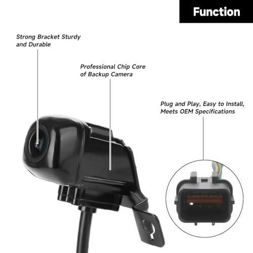Image of Rear View Back Up Wide Angle Camera Park Assist Reverse Camera for Hyundai Santa Fe Sport 2.0L L4 - Gas, 2.4L L4 - Gas 2018 (2.0T, 2.0T Ultimate, Base) - Replace Part 957602W650 95760-2W650