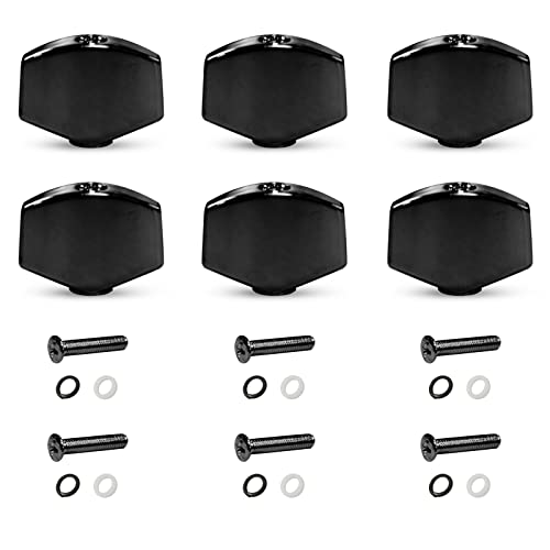 6PCS Metal Big Square Guitar Tuning Pegs Knobs